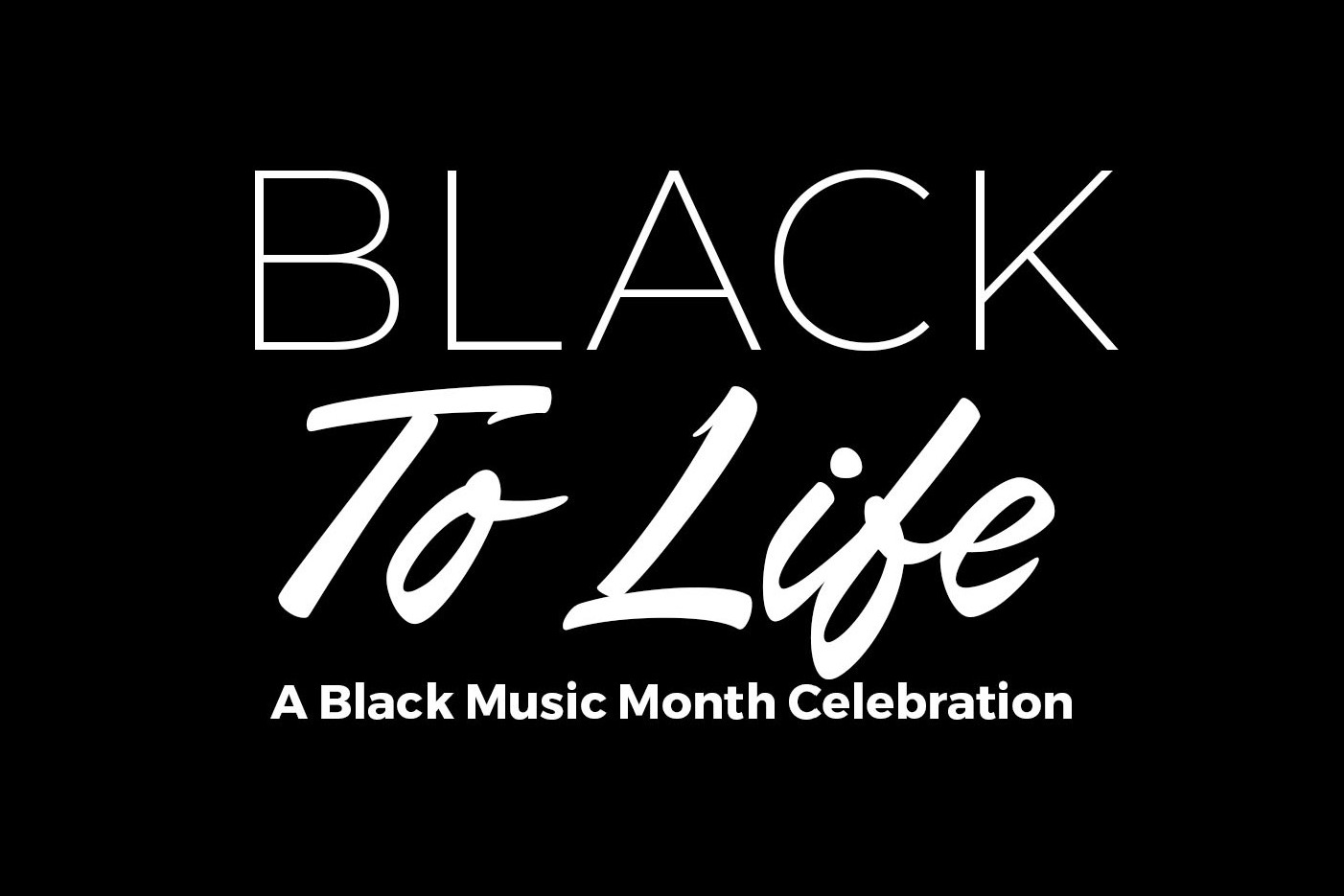 Black to Life logo June 2024